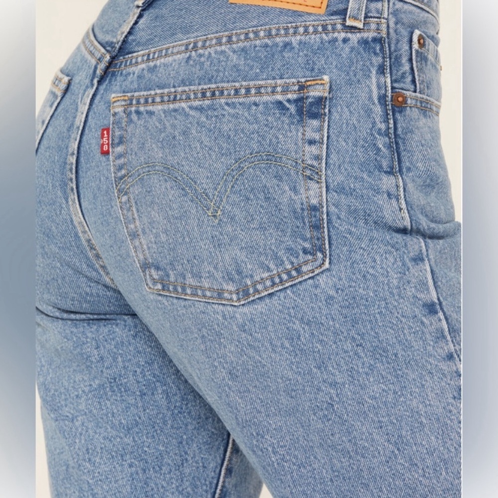 LEVI'S WOMEN'S 501® MEDIUM WASH FIELD NOTES STRAIGHT JEANS. Size 25 NWT - Picture 4 of 13